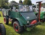 =Unimog 411, Bj. 1961, 1800 ccm, 32 PS, gesehen bei der Oldtimerveranstaltung in Tann/Rhön, 09-2023