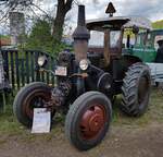 =Lanz-Bulldog, steht auf dem Ausstellungsgelände der Traktorfreunde Wiershausen am Klostergut Hilwartshausen, 05-2023