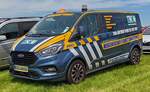 =Ford Transit Custom vom MEDIZINISCHEN TIERRETTUNGSDIENST steht im Mai auf dem Besucherparkplatz der RettMobil 2024