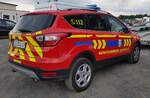 =Ford Kuga der Werkfeuerwehr CHEMPARK LEVERKUSEN steht im Mai auf dem Besucherparkplatz der RettMobil 2024