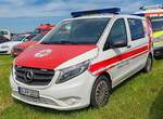 =MB Vito von MUTH-Medical steht auf dem Parkgelände der Rettmobil 2024 in Fulda