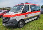 =MB Sprinter vom DRK KV ESSLINGEN, gesehen im Mai 2024 auf dem Besucherparkplatz der RettMobil