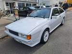 Vw Scirocco Sonderedition White Cat von 1987 am 20.10.2024 beim Filderkrautfest