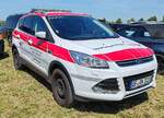 =Ford Kuga des DRK OV OFFENBACH, abgestellt auf dem Parkplatz der 2025er Rettmobil in Fulda