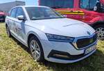 =Skoda Octavia des DRK KV OSTERHOLZ, abgestellt auf dem Parkplatz der RettMobil im Mai 2025