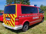 =VW T5 als MTW der Feuerwehr von ZELLA-MEHLIS, steht auf dem Parkplatz der RettMobil 2025