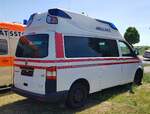 =VW T5 als Rettungsdienstfahrzeug, ausgestellt auf einer Sonderausstellungsfläche der RettMobil 2025