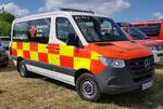 =MB Sprinter als Katstrophenschutzfahrzeug im Dienst des DRK AMMERLAND Bereitschaft APEN, steht auf dem Parkplatz der RettMobil 2025