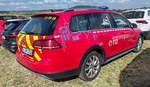 =VW Passat als Kommandowagen der Feuerwehr GIFHORN, abgestellt auf dem Parkplatz der 2025er Rettmobil in Fulda
