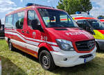 =MB Sprinter als MTW der Feuerwehr LICH - BETTENHAUSEN, abgestellt auf dem Parkplatz der 2025er Rettmobil in Fulda