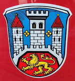 =Stadtwappen von BIEDENKOPF angebracht am MTW der dortigen Feuerwehr, gesehen auf dem Parkplatz der 2025er Rettmobil in Fulda