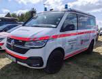 =VW T 6 als Katastrophenschutzfahrzeug der Region BAYERN im Dienst der MALTESER, abgestellt auf dem Parkplatz der 2025er Rettmobil in Fulda