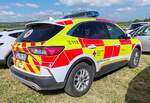 =Ford Kuga als Rettungsdienstfahrzeug des BRK KV BAD TÖLZ-WOLFRATSHAUSEN, abgestellt auf dem Parkplatz der 2025er Rettmobil in Fulda