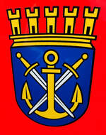 =Stadtwappen von SOLINGEN, angebracht am Ford Kuga der dortigen Feuerwehr, gesehen auf dem Parkplatz der 2025er Rettmobil in Fulda