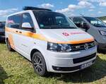 =VW T 5 der Johanniter, abgestellt auf dem Parkplatz der 2025er Rettmobil in Fulda