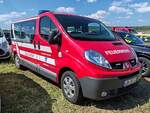 =Renault Trafic der Feuerwehr der Stadt LEUN-BISKIRCHEN, gesehen auf dem Parkplatz der 2025er Rettmobil in Fulda