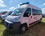 =Fiat Ducato vom DRK OV MÖSSINGEN-OFTERDINGEN, abgestellt auf dem Parkplatz der 2025er Rettmobil in Fulda