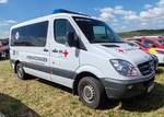 =MB Sprinter vom BRK KV HOF, gesehen auf dem Parkplatz der 2025er Rettmobil in Fulda
