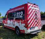 =MB Sprinter als Einsatzleitwagen der Feuerwehr BURGEBRACH, steht auf dem Parkplatz der 2025er Rettmobil in Fulda