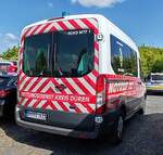 =Ford Transit vom Rettungsdienst Kreis DÜREN, steht auf dem Parkplatz der 2025er Rettmobil in Fulda
