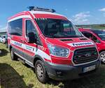 =Ford Transit als MTW der Feuerwehr Hungen, abgestellt auf dem Parkplatz der 2025er Rettmobil in Fulda