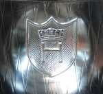 =Horch-Logo im Scheinwerferglas des Horch 375 Pullmann, Bj.