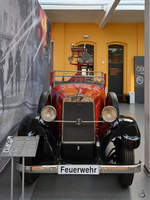 Ein Horch 303 Feuerwehr-Mannschaftswagen aus dem Jahre 1929.