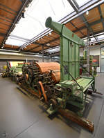 Maschinen zur Produktion von Karosserieteilen für den Trabant. (August Horch Museum Zwickau, August 2018)