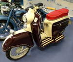 Adler Junior, Motorroller mit 98ccm und 4PS, Vmax.70Km/h, Baujahr 1957, Auto&Uhrenwelt Schramberg, Aug.2014