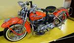 Harley Davidson Panhead, 998ccm, 45PS, Vmax.145Km/h, Baujahr 1948, Auto-und Uhrenwelt Schramberg, Aug.2014