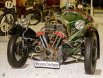 Dieser Morgan Threewheeler Super Sport stammt aus dem Jahr 1935 und war Anfang Dezember 2014 im Auto- und Technikmuseum Sinsheim ausgestellt.