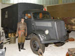 Ein Opel Blitz der Wehrmacht mit Kofferaufbau ist Teil der Ausstellung im Auto- und Technikmuseum Sinsheim.