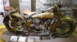 Harley Davidson, JD 1200, Baujahr 1928, die zu dieser Zeit hubraumstärkste Maschine wurde bis 1929 gebaut, 1215ccm, 24PS, Sonderausstelung im NSU-Museum, Sept.2014 