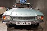 =Ford Capri, Bauzeit 1969 - 1972, 1488 ccm, 60 PS, 142 km/h, gesehen im EFA Museum in Amerang, 06-2022