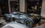 Aston Martin Valkyrie Mock-up fotografiert auf der Eröffnungszeremonie des Frankfurter Aston-martin Händlers am 22.09.2017