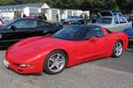 Eine Corvette auf dem Oldtimertreffen am Bikertreff Krefeld, 24.9.17