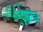 =Hanomag AL 28 als ehemaliges Fernmeldefahrzeug der Bereitschaftspolizei steht im Polizei-Oldtimer-Museum Marburg, Oktober 2023