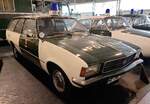 =Opel Rekord D Kombi, ausgestellt im Polizei-Oldtimer-Museum Marburg, Oktober 2023.