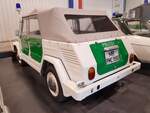 =VW 181, ausgestellt im Polizei-Oldtimer-Museum Marburg, Oktober 2023.