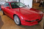 =BMW 850i, Bauzeit 1989 - 1992, V 12, 4988 ccm, 300 PS, präsentiert vom Zylinderhaus in Bernkastel-Kues, 04-2023