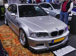 BMW E3 (E46), 6 Zyl. 3246 ccm, 343 PS, 3. Generation, war beim Autojumble in Luxemburg ausgestellt. 03.2026