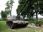Flugabwehrpanzer ZSU-57-2, 2 X 57 mm L69 Maschinenkanonen, V-12 Dieselmotor W-54, 520 PS, Muzeum Historii i Tradycji Żołnierzy Suwalki (04.08.2021) 