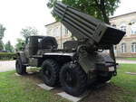 Mehrfachraketenwerfersystem BM-21, Kaliber 122 mm, Fahrgestell Ural 375 D, Muzeum Historii i Tradycji Żołnierzy Suwalki (04.08.2021)  