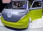 VW I.D. Buzz, Nachfolger des Bulli, fährt elektrisch und autonom, soll 2022 auf den Markt kommen, Autosalon Genf, März 2017