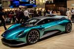 Aston Martin Valkyrie ausgestellt auf dem 2019-er Autosalon Genf.