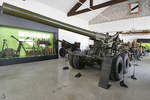 Eine Feldhaubitze M2  Long Tom , Kaliber 155mm war Ende August 2019 im Park der Militärgeschichte in Pivka ausgestellt.