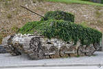 Dieser  Panzer  ist Teil der Ausstellung im Park der Militärgeschichte in Pivka.