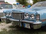 Ford Thunderbird Mk6 (Modelljahr 1976) ausgestellt auf dem Treffen für Hobby- und Veteranenfahrzeuge in Szántód (am Plattensee) am 26.07.2025.