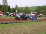 Dodge Ram Pickup versuchte sich auch mal vor dem Bremsschlitten beim Russentreffen Oberlungwitz