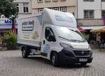=Fiat Ducato vom Getränkehändler Koch auf Auslieferungstour in Fulda, 07-2021